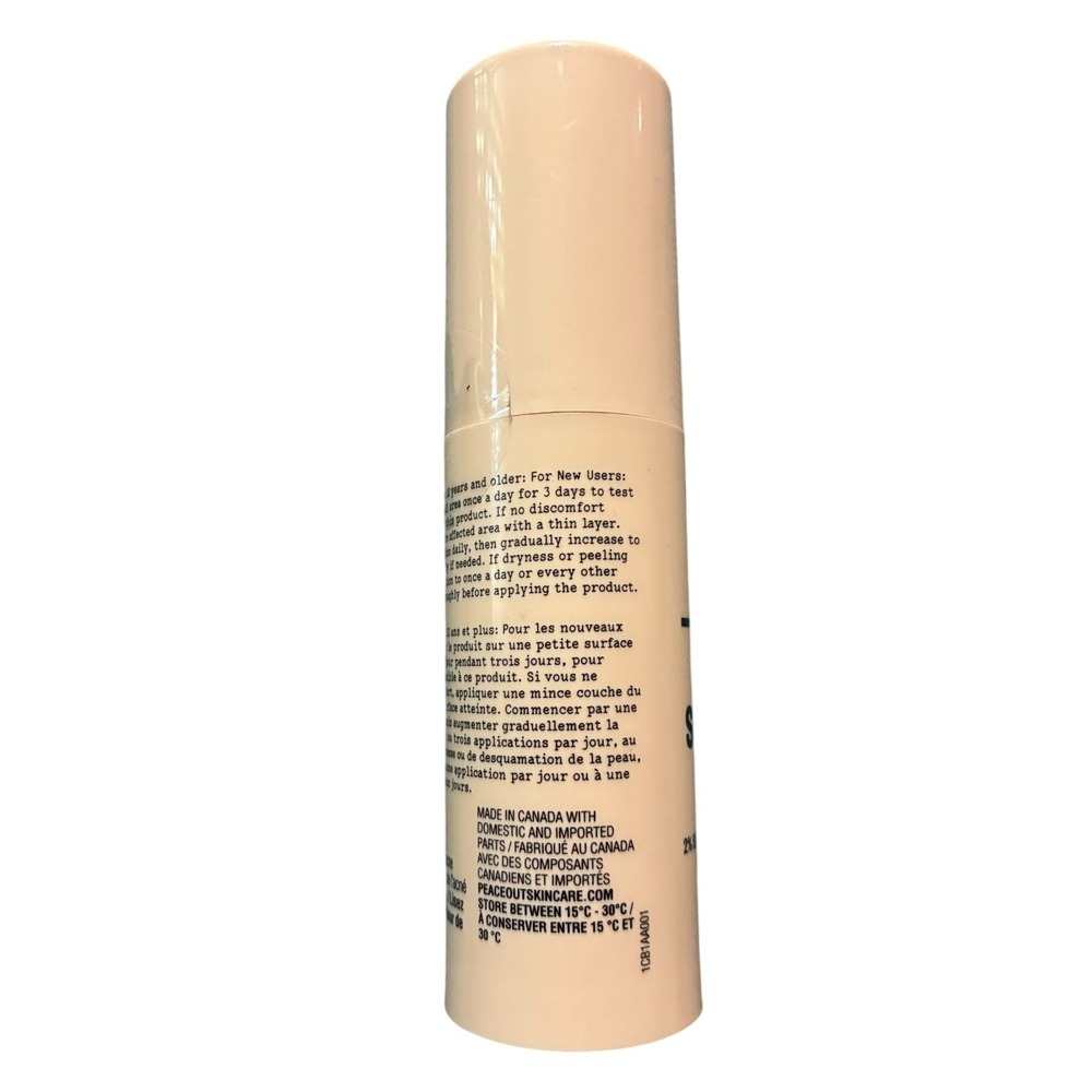 Peace Out Acne Serum 2% Salicylic Acid Niacinamide Vitamin C 30ml NIB Sephora - Picture 3 of 3